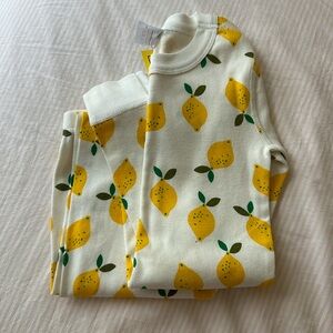 New with tags Hanna Anderson lemon pajamas